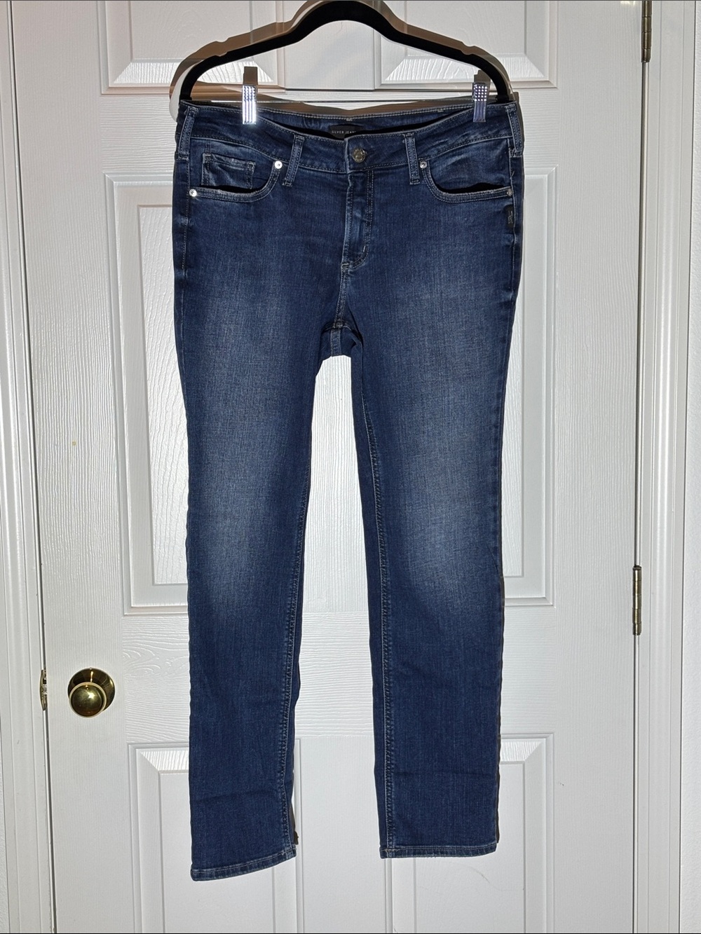 Silver Jeans Women's Dark Blue Boot Cut Jeans